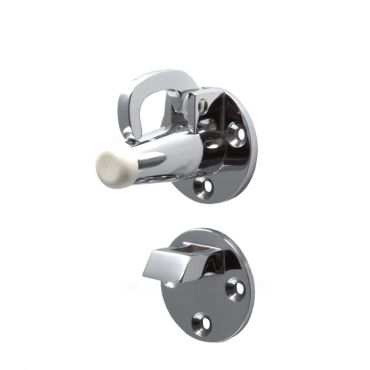 Deurvastzetter met valhaak - 38mm - Chroom - 251300.6