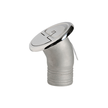 Dek-dop Diesel met sleutel A Ø38mm D Ø76mm B 76mm Rvs 316