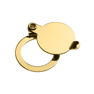 Afsluitklepje voor deurspion messing Ø14mm